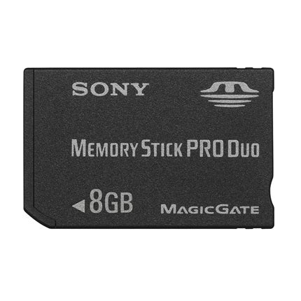 memory stick pro duo 8gb.